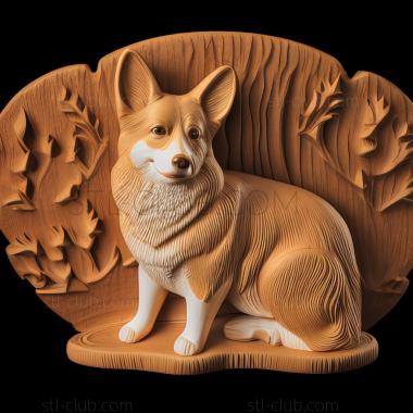 3D model st Welsh Corgi dog (STL)